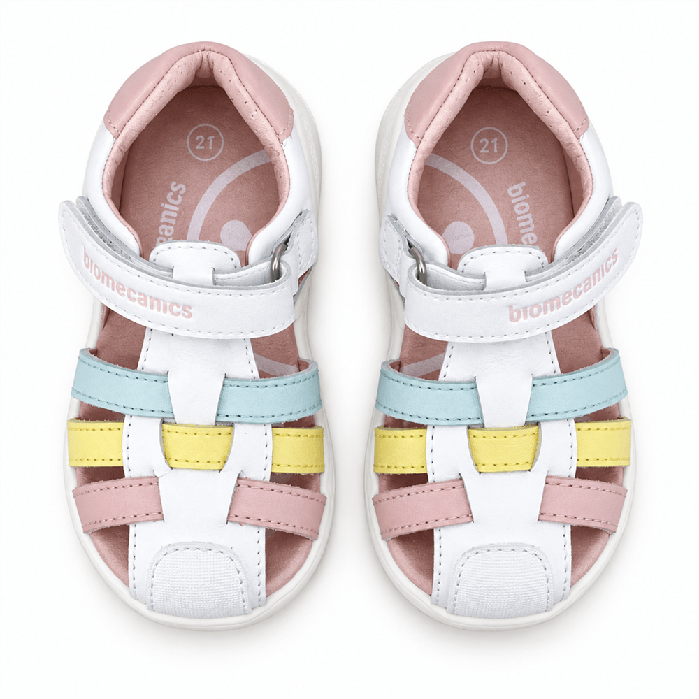 Biomecanics Beautiful Closed White Sandal