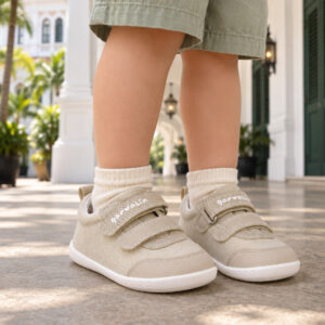Garvalin Softstep Beige Barefoot Sneaker