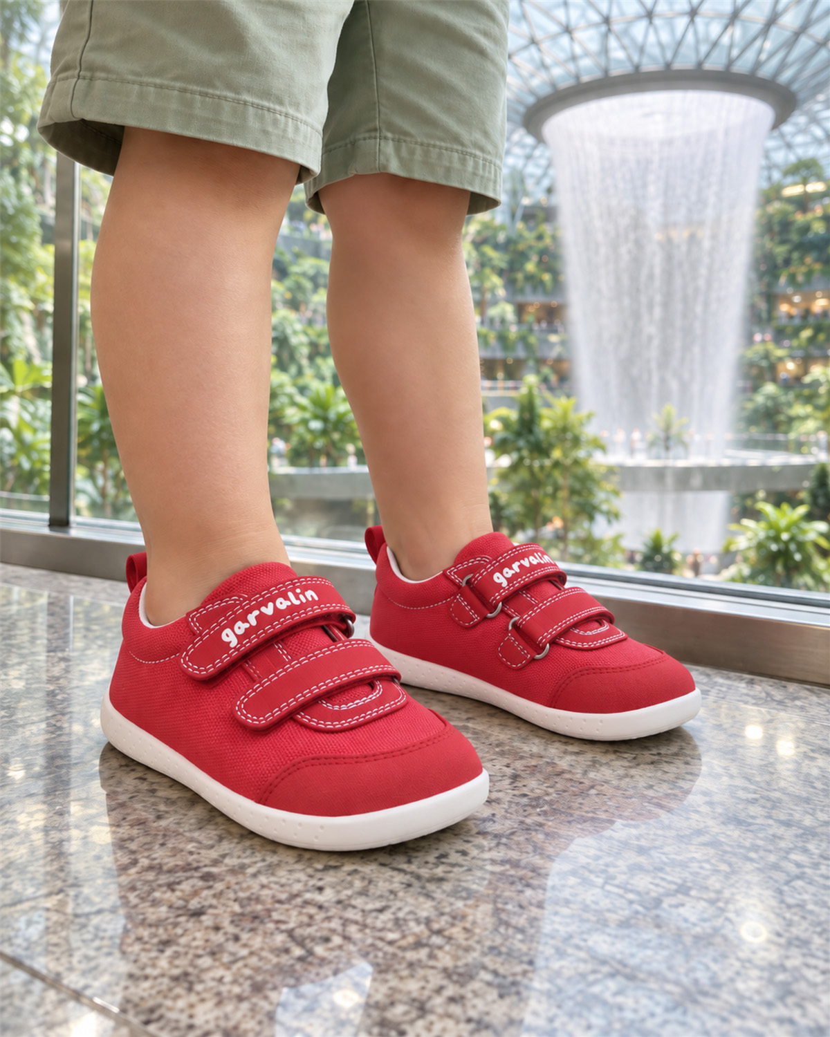 Garvalin Beautiful Red Softstep Sneaker