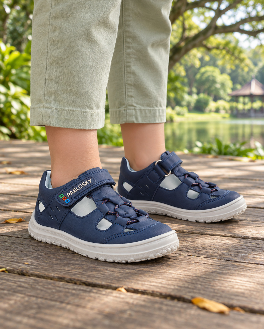 Pablosky Sonic Navy Barefoot Sandal