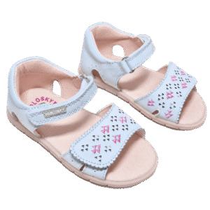 Pablosky Sunwalk White Leather Sandal