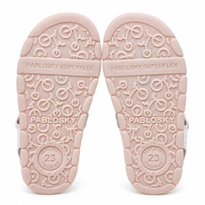 Pablosky Sunwalk White Leather Sandal