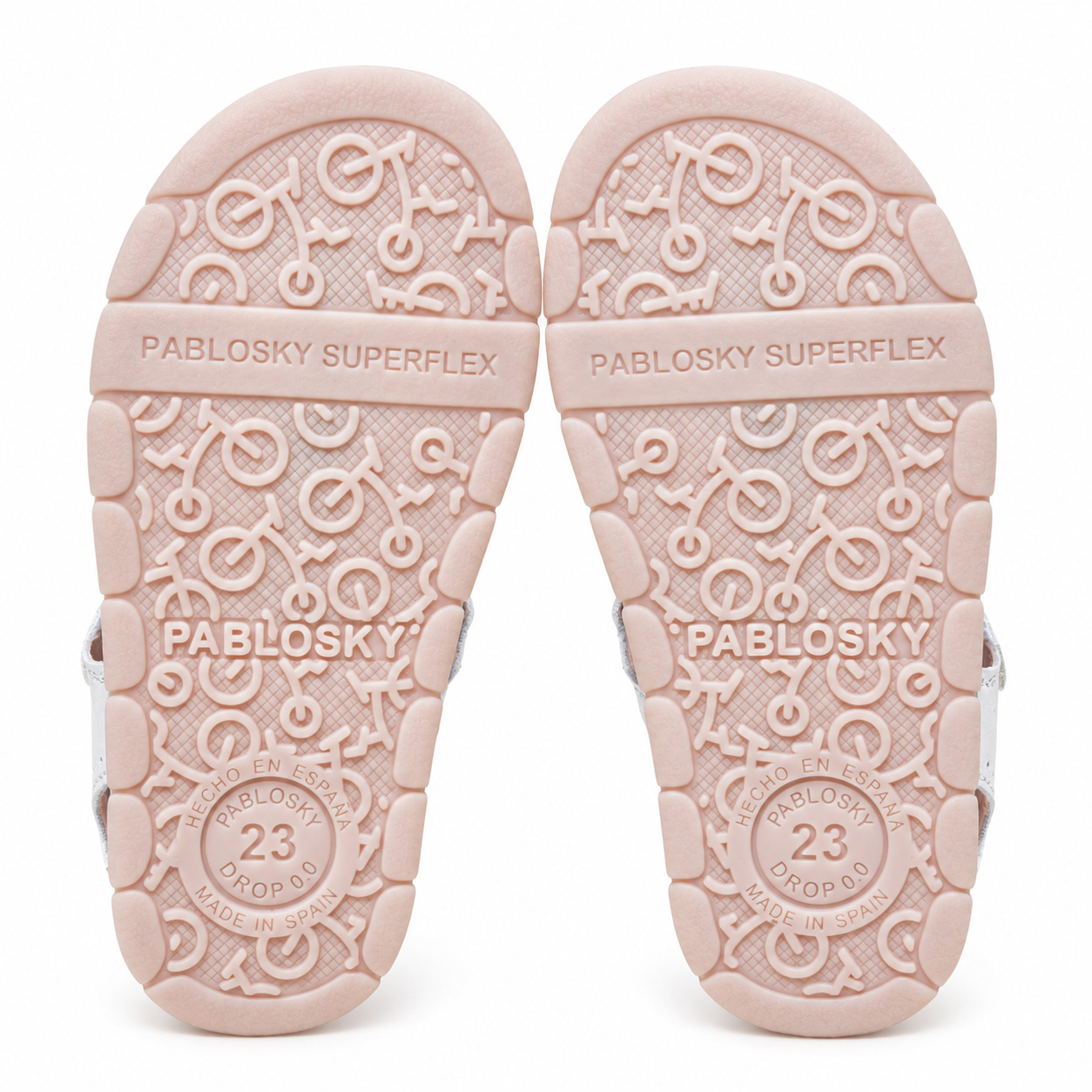 Pablosky Sunwalk White Leather Sandal