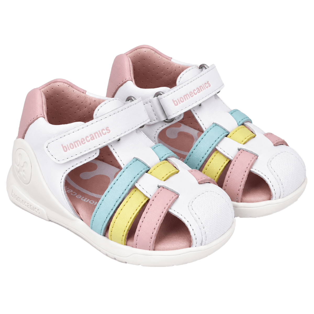 Biomecanics Beautiful Closed White Sandal
