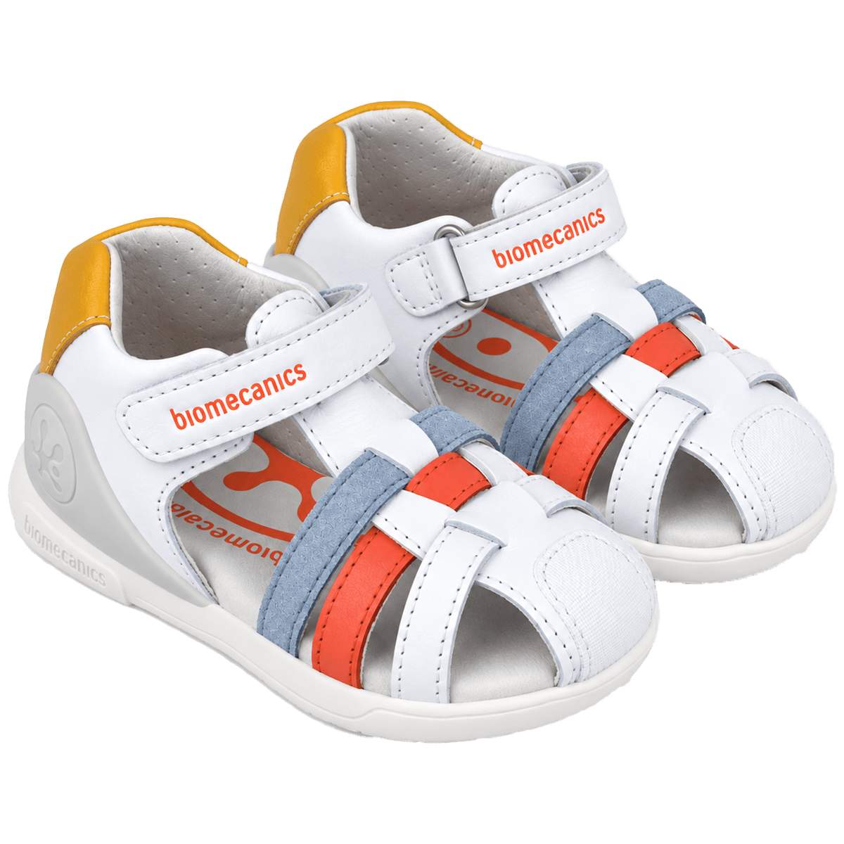 Biomecanics Closed White Sandal